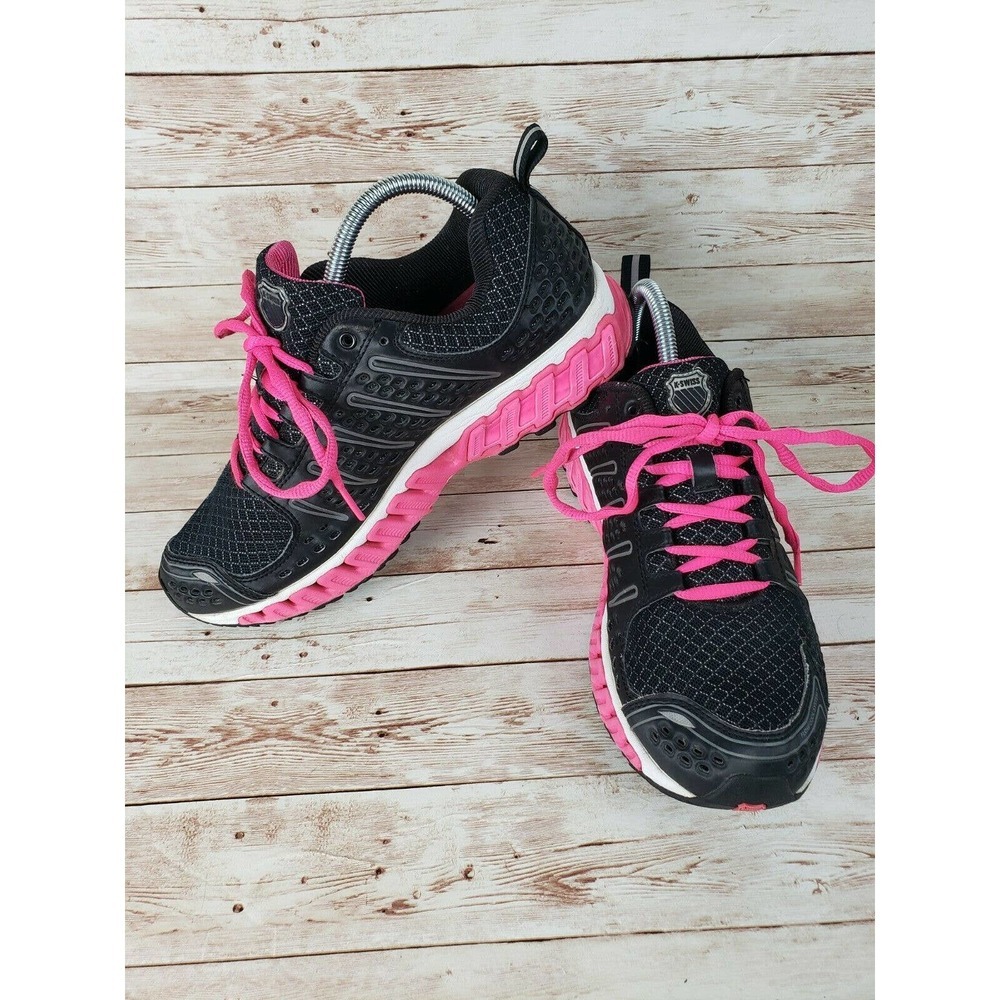 Womens K-Swiss Size 10 Guide Glide Aosta 2 Athletic Black Pink Style‎ 92796051